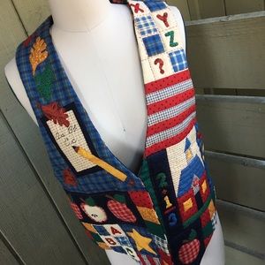 Quilted Teacher Vest